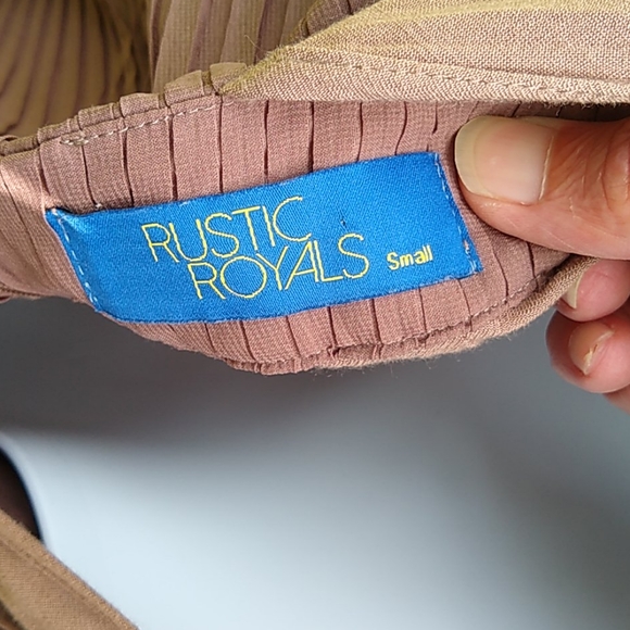 Rustic Royals Romper halter pleated small - Picture 7 of 8